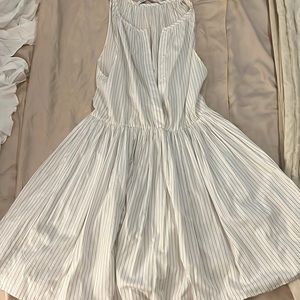 Pinstripe Zara shirt dress